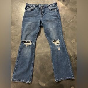 Wild Fable Women’s Distressed Flare Jeans Blue Size 14